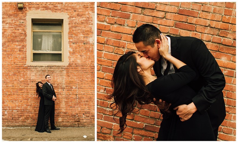 Beach Cities Engagement Session - Brick Wall
