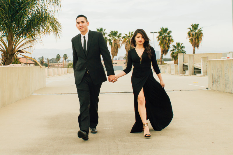 Mr and Mrs Smith inspired Engagement Session in Santa Ana